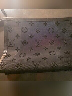 Black Mesh Makeup Bag
